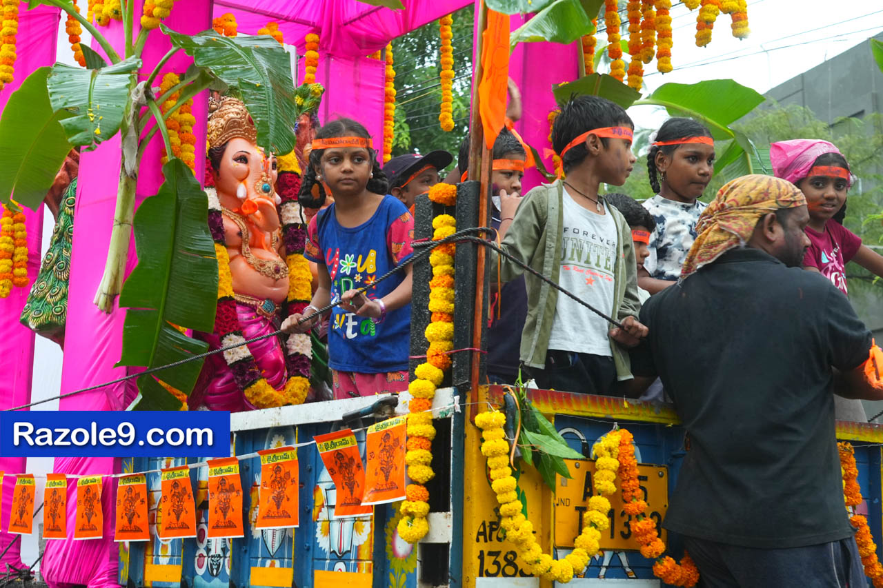 Razole Taluka Ganesh Nimajjanam